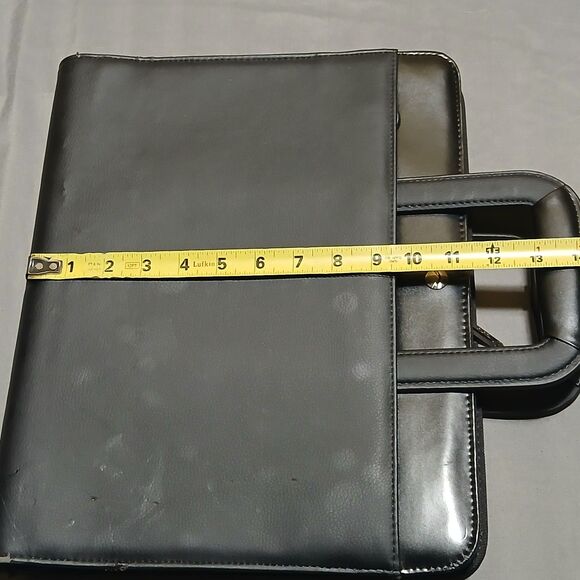 Allant iPad Case Black Full Zip Pro Folio Leather Vinyl The Milano Travel Handle - Picture 9 of 15